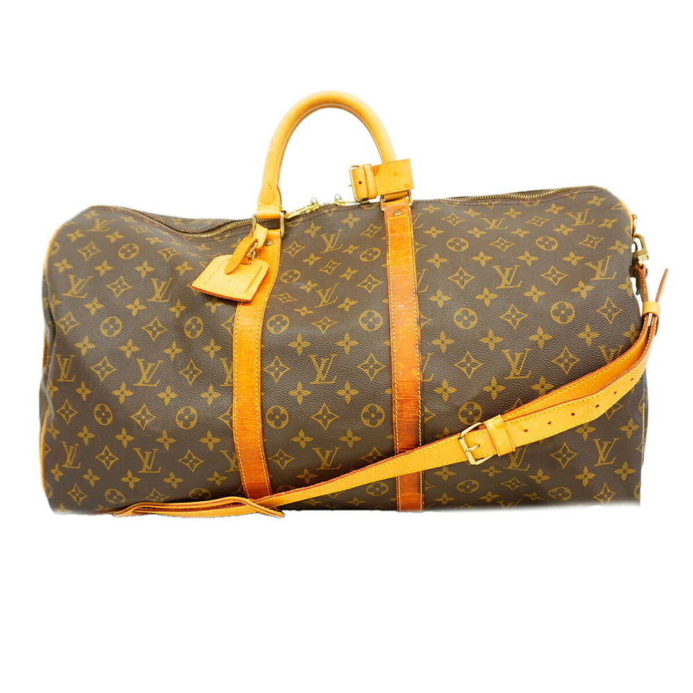 LOUIS VUITTON Brown Monogram Boston Bag